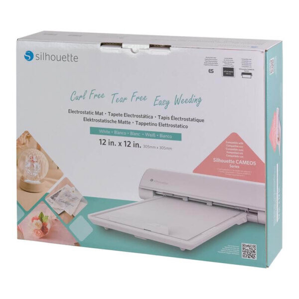 SILHOUETTE BASE/TAPETE ELECTROESTATICA CAMEO 5 CUT-MAT-ES-WHT-12